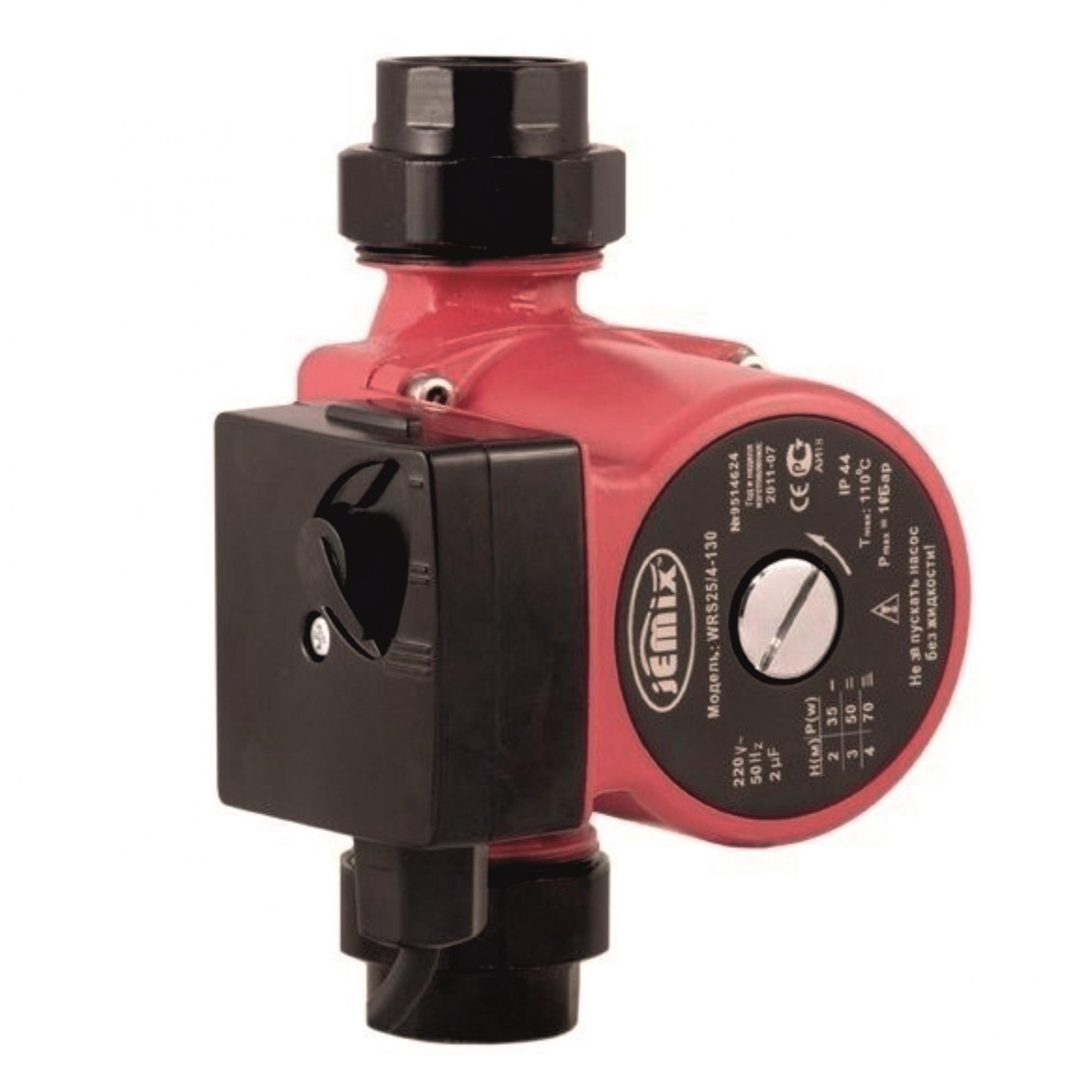 Насос циркуляционный 25/4-180мм JEMIX с гайками, кабель, медная намотка