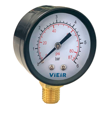 Манометр радиального подключения 1/4", измерение до 10 бар (100/1шт) ViEiR