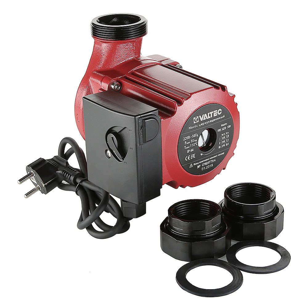 Циркуляционный насос VALTEC 32/8-180 с гайками