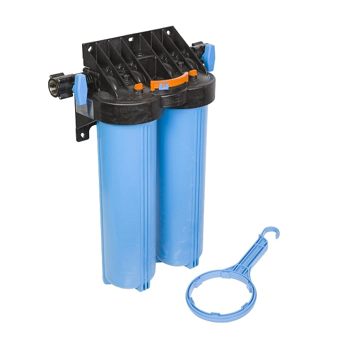 Корпус для картриджного фильтра 1 М 20" Т 2  (двойная колба не прозрачный) Джилекс 