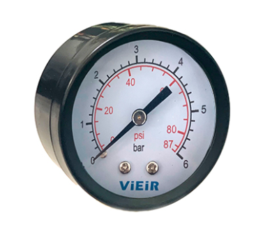 Манометр аксиального подключения 1/4", измерение до 6 бар (100/1шт) ViEiR